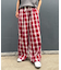 【UNISEX】オンブレチェックイージーパンツ