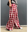 【UNISEX】オンブレチェックイージーパンツ