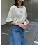 シアースラブロゴ刺繍リンガーTee