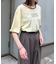 シアースラブロゴ刺繍リンガーTee