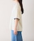 シアースラブロゴ刺繍リンガーTee
