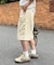 【UNISEX】ハーフスタッズカーゴパンツ