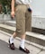 【UNISEX】ハーフスタッズカーゴパンツ