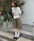 【UNISEX】ハーフスタッズカーゴパンツ