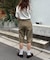 【UNISEX】ハーフスタッズカーゴパンツ