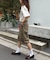 【UNISEX】ハーフスタッズカーゴパンツ