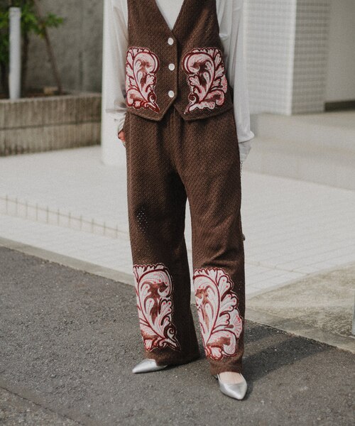 キャピタル　カントリー　パッチワーク 刺繍ショートパンツ キャピタル カントリー パッチワーク 刺繍ショートパンツ