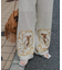 aguniパッチワーク刺繍パンツ