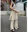 レース編みニットフレアパンツ