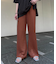 レース編みニットフレアパンツ