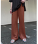 レース編みニットフレアパンツ