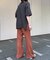 レース編みニットフレアパンツ