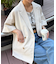 【さらっとした着心地】リネン混ゆったり半袖シャツジャケット