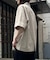 【さらっとした着心地】リネン混ゆったり半袖シャツジャケット