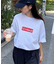 【Franklin Climbing】ユニセックスレッドロゴプリントTEE
