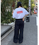 【Franklin Climbing】ユニセックスレッドロゴプリントTEE