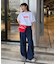 【Franklin Climbing】ユニセックスレッドロゴプリントTEE