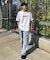 【Franklin Climbing】ユニセックスレッドロゴプリントTEE