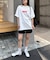 【Franklin Climbing】ユニセックスレッドロゴプリントTEE
