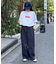 【Franklin Climbing】ユニセックスレッドロゴプリントTEE