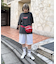 【Franklin Climbing】ユニセックスレッドロゴプリントTEE