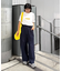 【Franklin Climbing】ユニセックスイエローロゴプリントTEE