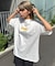 【Franklin Climbing】ユニセックスイエローロゴプリントTEE
