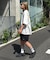 【Franklin Climbing】ユニセックスイエローロゴプリントTEE