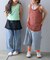 【KIDS】メッシュレイヤードリブタンクトップ