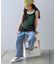 【KIDS】メッシュレイヤードリブタンクトップ