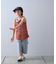【KIDS】メッシュレイヤードリブタンクトップ