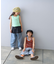 【KIDS】メッシュレイヤードリブタンクトップ