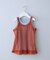 【KIDS】メッシュレイヤードリブタンクトップ