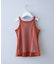 【KIDS】メッシュレイヤードリブタンクトップ