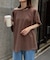 シアースラブワンポイント刺繍オーバー半袖Tee