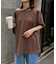シアースラブワンポイント刺繍オーバー半袖Tee