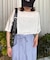 シアースラブワンポイント刺繍オーバー半袖Tee