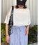 シアースラブワンポイント刺繍オーバー半袖Tee