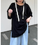 シアースラブワンポイント刺繍オーバー半袖Tee