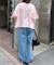 USAコットン切替プリントTee