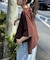 USAコットン切替プリントTee