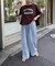 USAコットン切替プリントTee