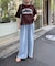 USAコットン切替プリントTee
