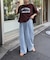 USAコットン切替プリントTee