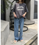 USAコットン切替プリントTee