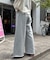 裏毛ワイドスウェットパンツ/イージーパンツ