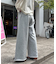 裏毛ワイドスウェットパンツ/イージーパンツ