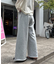 裏毛ワイドスウェットパンツ/イージーパンツ