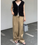 リボンフリンジZIPベスト