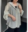 【新色追加/体型カバーも叶う】フード付きシアーシャツ